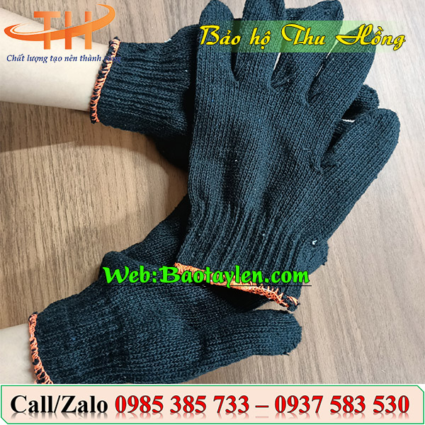 Găng tay len màu xám đen