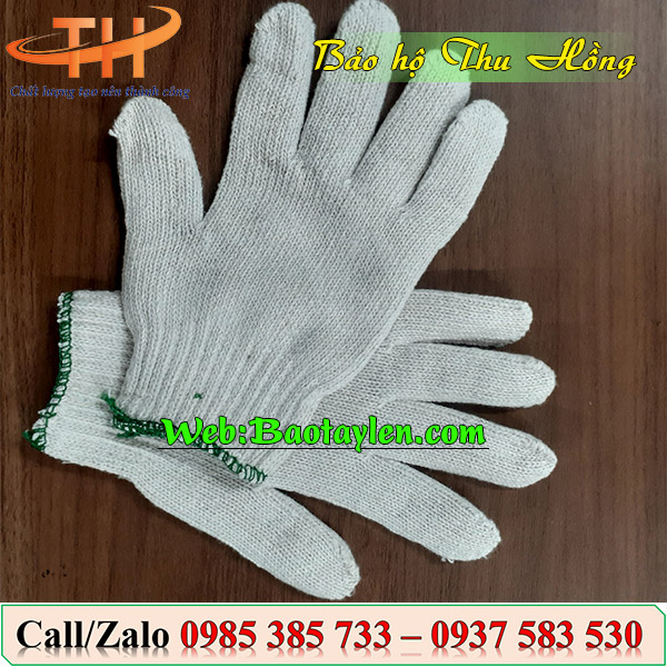 “Bao tay len cotton trắng”