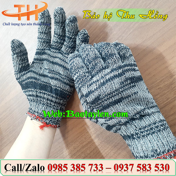 Găng tay len muối tiêu 70g an toàn thân thiện với làn da Găng tay len muối tiêu 70g an toàn thân thiện với làn da