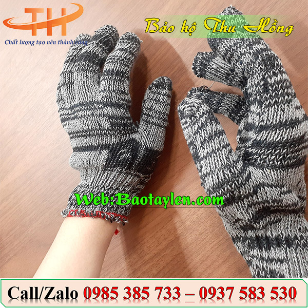 Găng tay len muối tiêu 70g ôm sát tay khi đeo  Găng tay len muối tiêu 70g ôm sát tay khi đeo