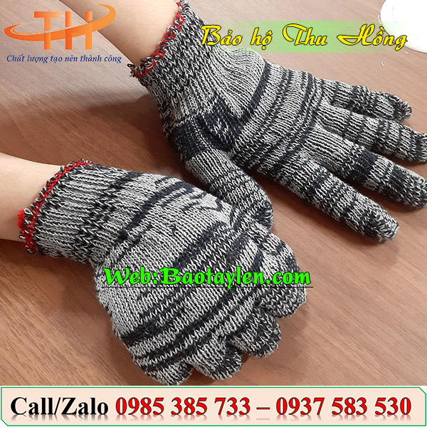 Găng tay len muối tiêu 70g Găng tay len muối tiêu 70g