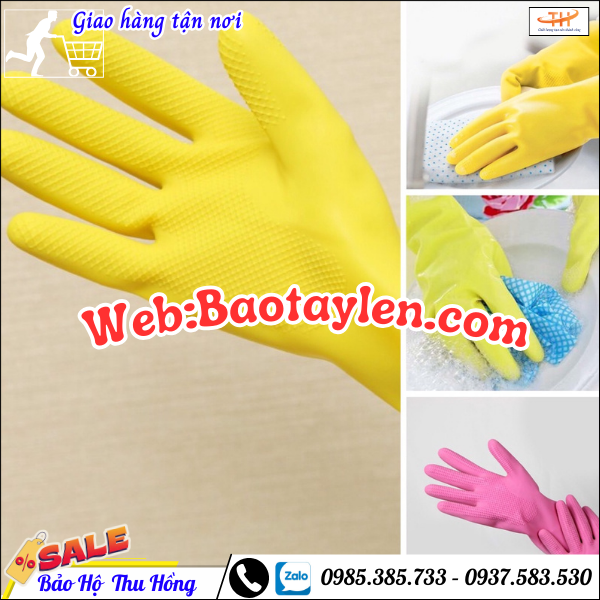 Găng tay cao su gia dụng đa dạng màu sắc Găng tay cao su gia dụng đa dạng màu sắc