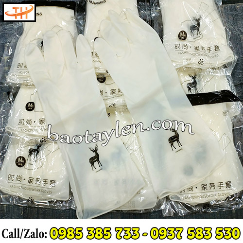 Găng tay cao su con hươu ngắn, dài sẵn tại Thu Hồng Găng tay cao su con hươu ngắn, dài sẵn tại Thu Hồng