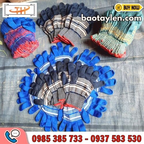 Bao tay len lao động thời trang sợi cotton đa dạng nhiều mẫu Bao tay len lao động thời trang sợi cotton đa dạng nhiều mẫu