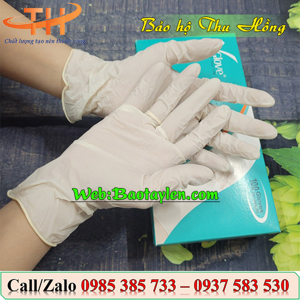>Găng tay VGlove có bột< >Găng tay VGlove có bột<