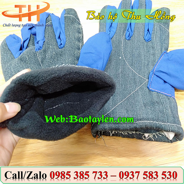 >Bao tay vải mập< >Bao tay vải mập<