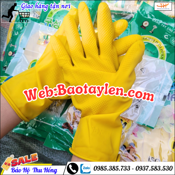 Găng tay cao su Hợp Thành có độ co giãn cực tốt Găng tay cao su Hợp Thành có độ co giãn cực tốt