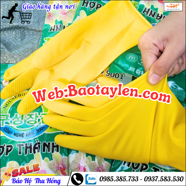 Găng tay cao su Hợp Thành có độ co giãn cực tốt Găng tay cao su Hợp Thành có độ co giãn cực tốt