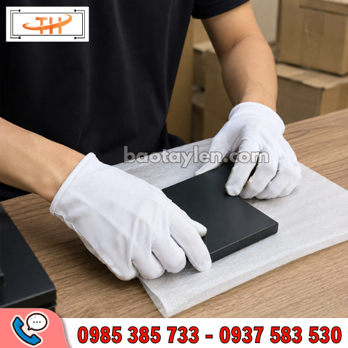 Bao tay vải thun đen dùng kiểm tra sản phẩm Bao tay vải thun đen dùng kiểm tra sản phẩm