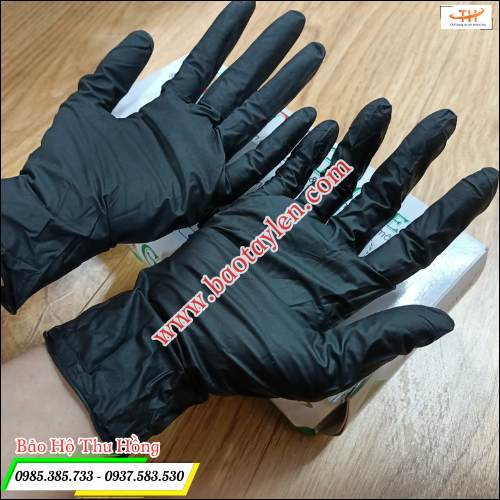 Găng tay y tế nitrilte không bột. Găng tay y tế nitrile không bột.