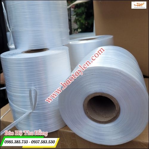 Dây nhựa nilon buộc hàng màu trắng. Dây nhựa nilon buộc hàng màu trắng.