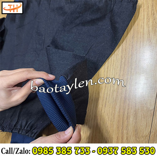 Ống tay vải jean có phần bo tay co giãn tốt Ống tay vải jean có phần bo tay co giãn tốt