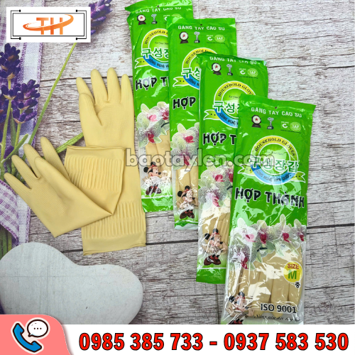 Găng tay cao su Hợp Thành hàng chuẩn Găng tay cao su Hợp Thành hàng chuẩn