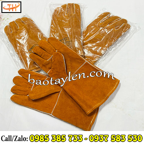 Bao tay da hàn chất bò siêu dày dặn Bao tay da hàn chất bò siêu dày dặn