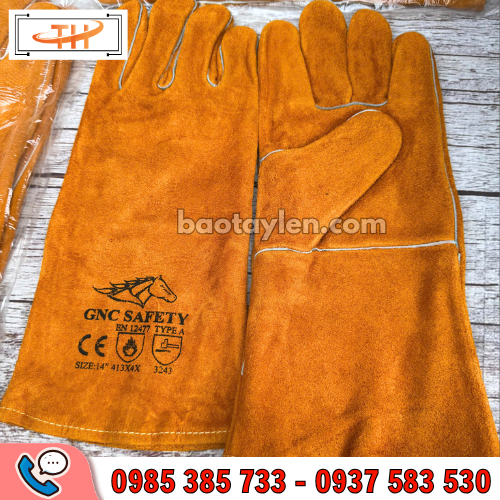 Găng tay da hàn chịu nhiệt Găng tay da hàn chịu nhiệt