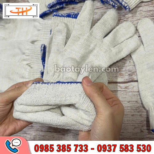 Găng tay len màu kem 60g co giãn cực tốt Găng tay len màu kem 60g co giãn cực tốt