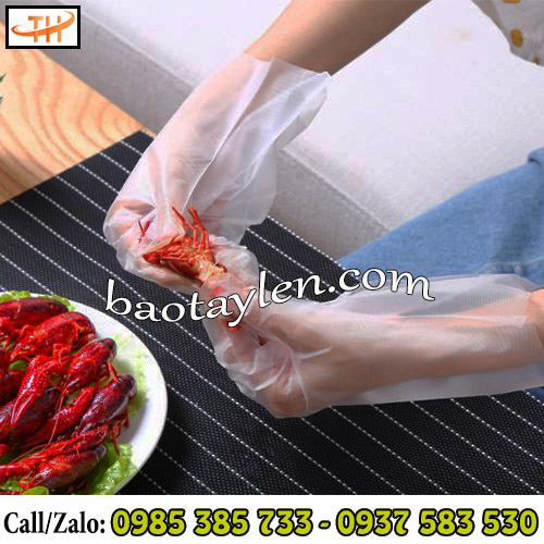 Bao tay nilon mỏng dùng một lần bảo vệ tay hiệu quả khi chế biến thực phẩm hay tiếp xúc với hoá chất nhẹ Bao tay nilon mỏng dùng một lần bảo vệ tay hiệu quả khi chế biến thực phẩm hay tiếp xúc với hoá chất nhẹ
