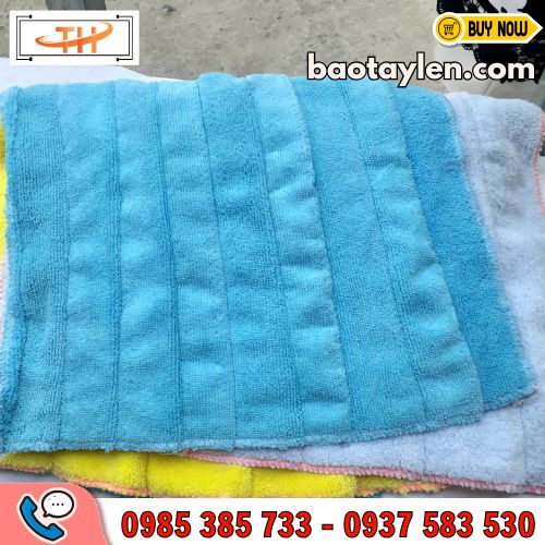 Khăn lau may nối công nghiệp đường may chắc chắn, không lo bung chỉ khi dùng Khăn lau may nối công nghiệp đường may chắc chắn, không lo bung chỉ khi dùng