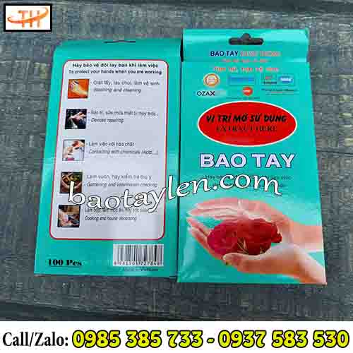 Bao tay nilon loại đóng hộp tiện lợi Bao tay nilon loại đóng hộp tiện lợi