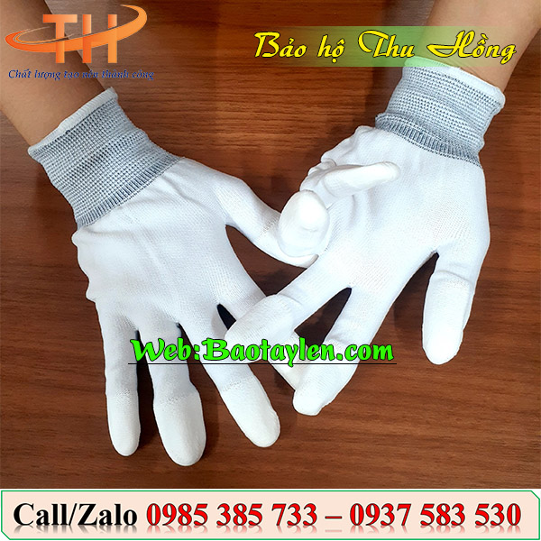 >Địa chỉ bán sỉ bao tay phủ PU chống tĩnh điện giá sỉ<