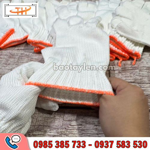 Găng tay poly co giãn tốt Găng tay poly co giãn tốt