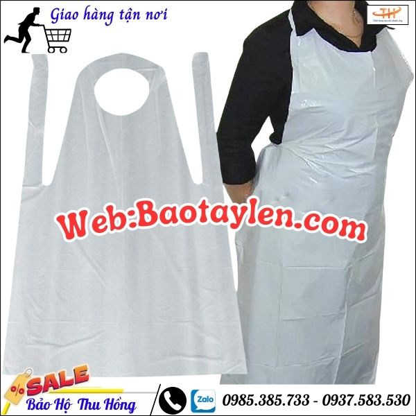 Tạp dề nhựa HDPE mỏng. Tạp dề nhựa HDPE mỏng.