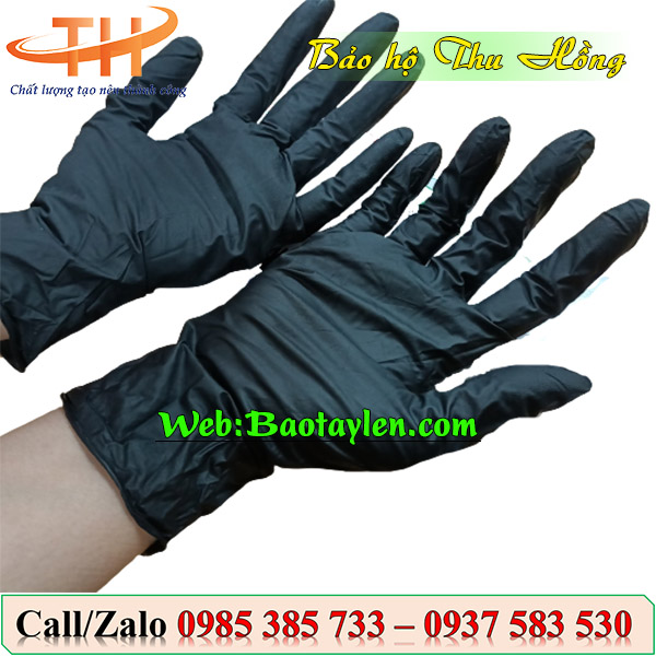 >>Găng tay y tế có bột màu đen. >>Găng tay y tế có bột màu đen.