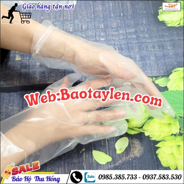 Bao tay nilon mỏng nhẹ dùng trong chế biến thực phẩm. Bao tay nilon mỏng nhẹ dùng trong chế biến thực phẩm.