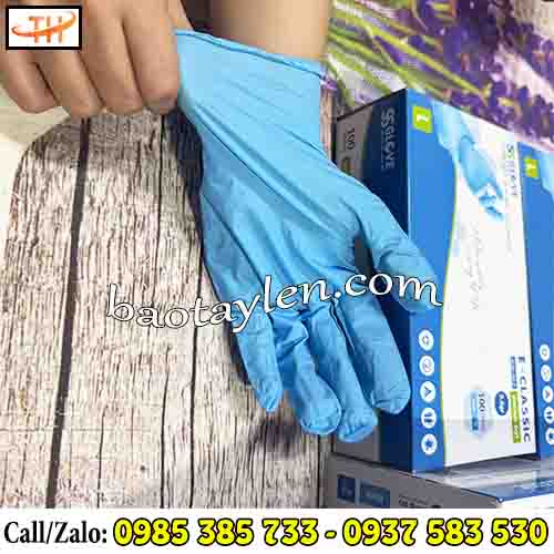 Găng tay nitrile S&S Glove màu xanh Găng tay nitrile S&S Glove màu xanh
