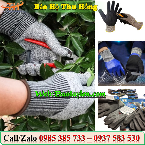 Ứng dụng của bao tay chống cắt.  Ứng dụng của bao tay chống cắt.