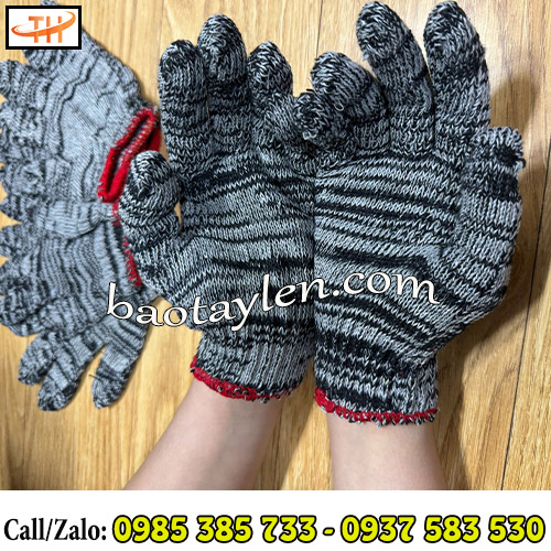 Găng tay bảo hộ len muối tiêu có độ mềm mại và co giãn cực tốt Găng tay bảo hộ len muối tiêu có độ mềm mại và co giãn cực tốt