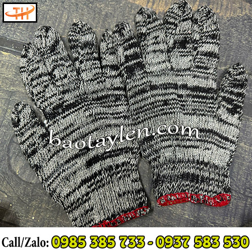Găng tay bảo hộ len muối tiêu chất lượng tốt Găng tay bảo hộ len muối tiêu chất lượng tốt