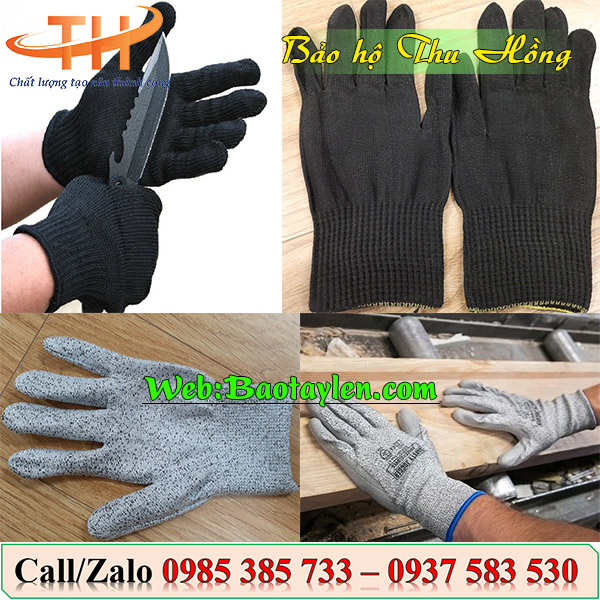 Găng tay chống cắt chất liệu sợi chống cắt
