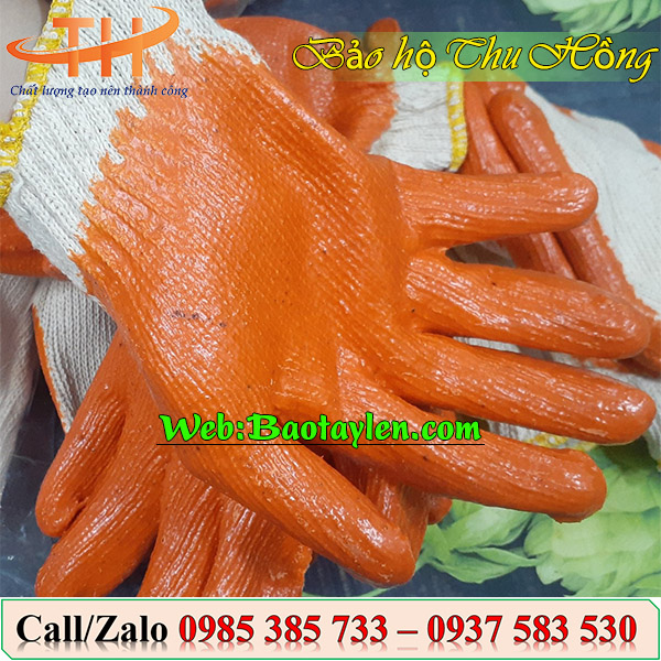 >>Găng tay len nhúng nhựa 1 mặt chống hóa chất. >>Găng tay len nhúng nhựa 1 mặt chống hóa chất.