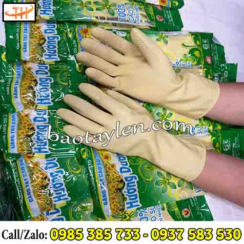 Găng tay cao su gia dụng Hướng Dương phù hợp với mọi cỡ tay Găng tay cao su gia dụng Hướng Dương phù hợp với mọi cỡ tay
