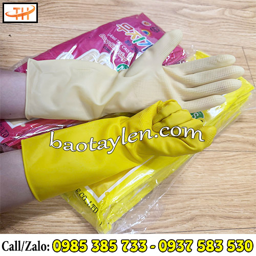 Găng tay cao su Đông Cầu Vồng hai màu được dùng phổ biến nhất Găng tay cao su Đông Cầu Vồng hai màu được dùng phổ biến nhất