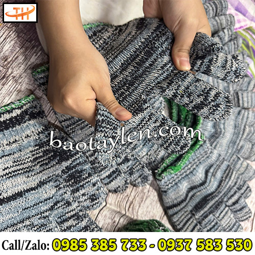 Găng tay len muối tiêu co giãn cực tốt Găng tay len muối tiêu co giãn cực tốt