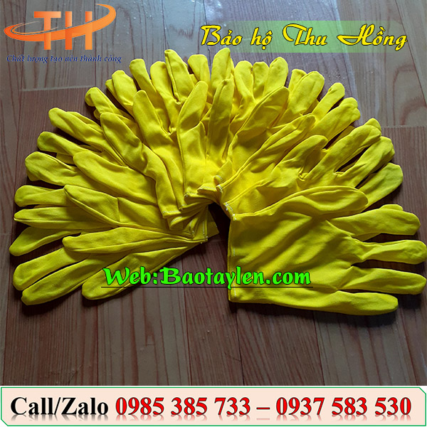 “Bao tay thun T8 màu vàng”