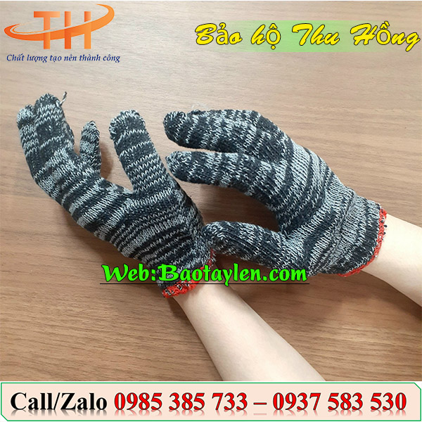 >>Bao tay len lao động màu muối tiêu. >>Bao tay len lao động màu muối tiêu.