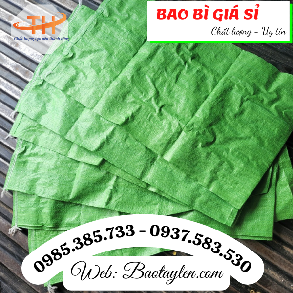 >>Bao tải màu xanh lá cây. >>Bao tải màu xanh lá cây.