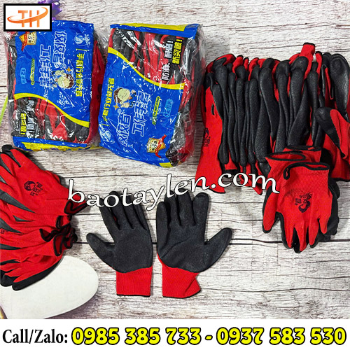 Găng tay chống cắt phủ cao su hàng chính hãng Găng tay chống cắt phủ cao su hàng chính hãng