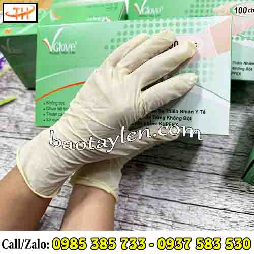 Găng tay y tế Vglove không bột  Găng tay y tế Vglove không bột
