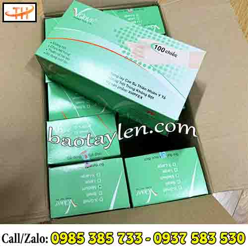 Găng tay y tế Vglove không bột thùng 10 hộp  Găng tay y tế Vglove không bột thùng 10 hộp
