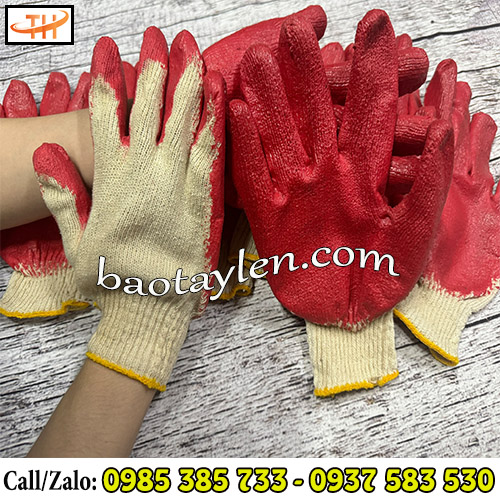 Bao tay len phủ nhựa lòng bàn chất lượng, phù hợp với nhiều cỡ tay Bao tay len phủ nhựa lòng bàn chất lượng, phù hợp với nhiều cỡ tay