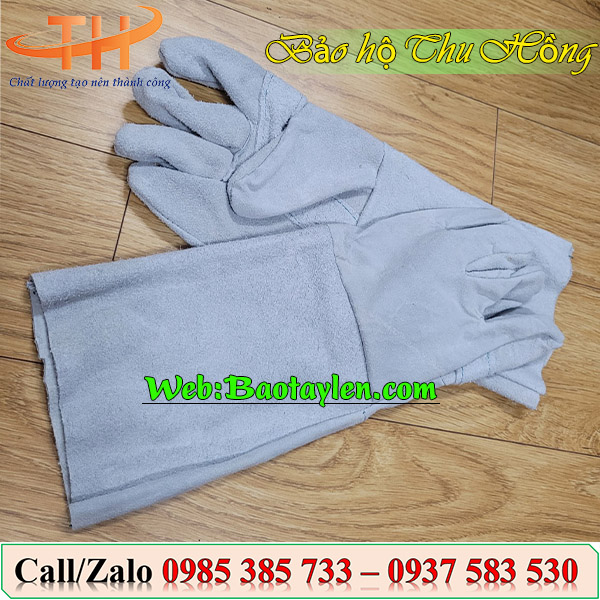 >>Găng tay da hàn - Bao tay chống cháy chịu nhiệt thợ hàn. >>Găng tay da hàn - Bao tay chống cháy chịu nhiệt thợ hàn.