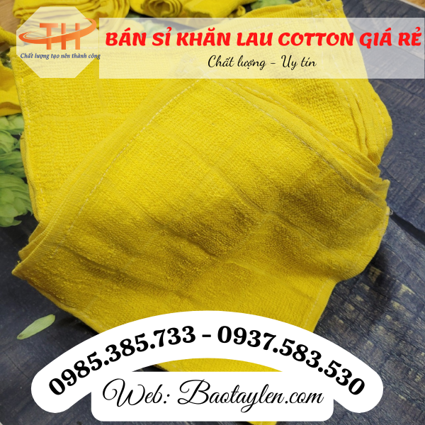 >>Khăn lau cotton vuông vàng. >>Khăn lau cotton vuông vàng.