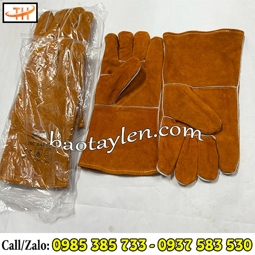 Găng tay da hàn dày dặn Găng tay da hàn dày dặn