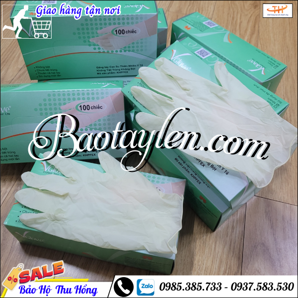Găng tay được làm từ chất liệu cao su thiên nhiên an toàn. Găng tay được làm từ chất liệu cao su thiên nhiên an toàn.