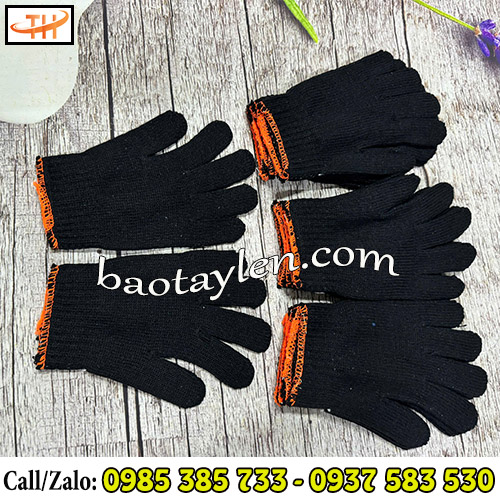 Găng tay len muối tiêu màu xám đen Găng tay len muối tiêu màu xám đen