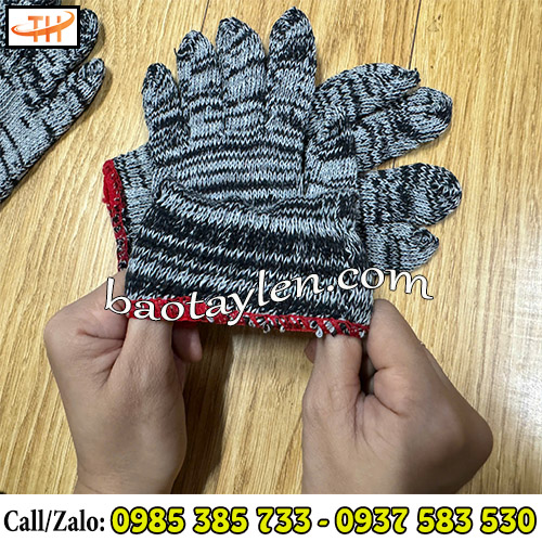 Găng tay len muối tiêu với độ co giãn tốt Găng tay len muối tiêu với độ co giãn tốt